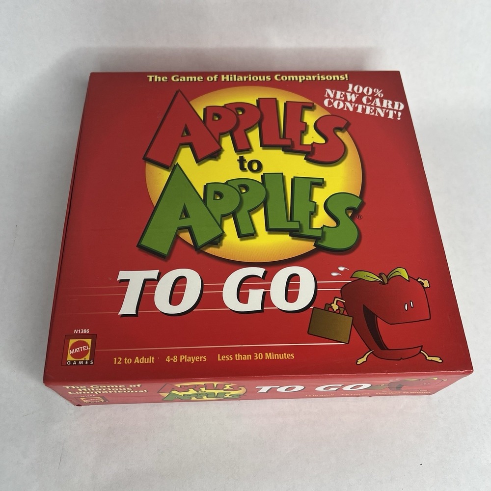 Mattel Apples to Apples To Go Game of Hilarious Comparisons Travel Edition